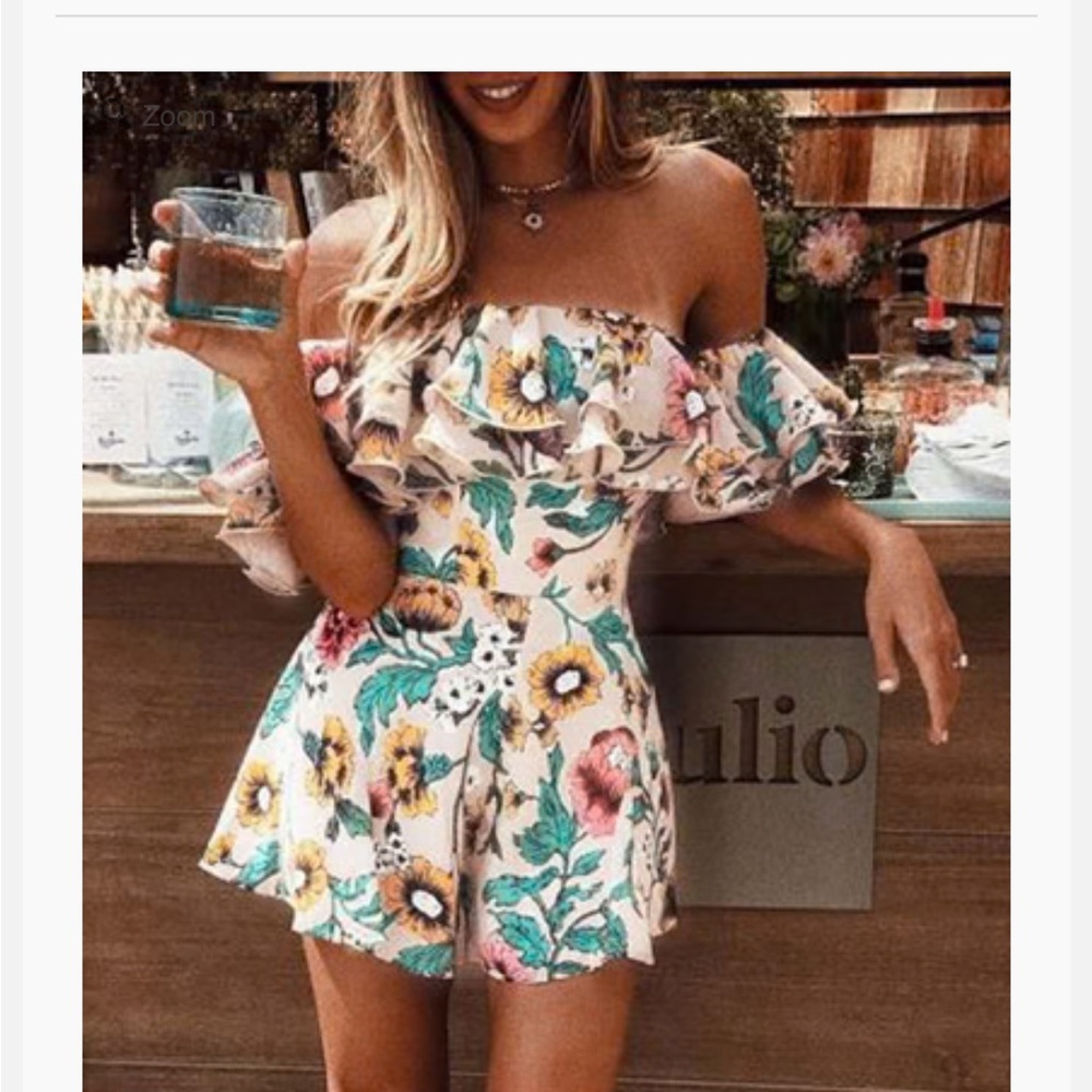 Floral Off-Shoulder Romper